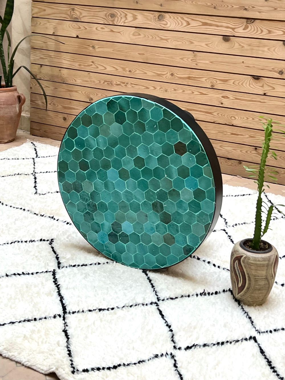 Zellige Round Coffee Table 60cm