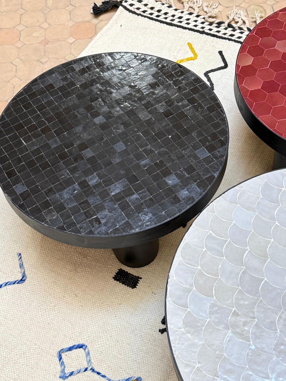 Zellige Round Coffee Table 60cm