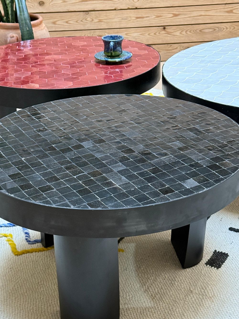 Zellige Round Coffee Table 60cm