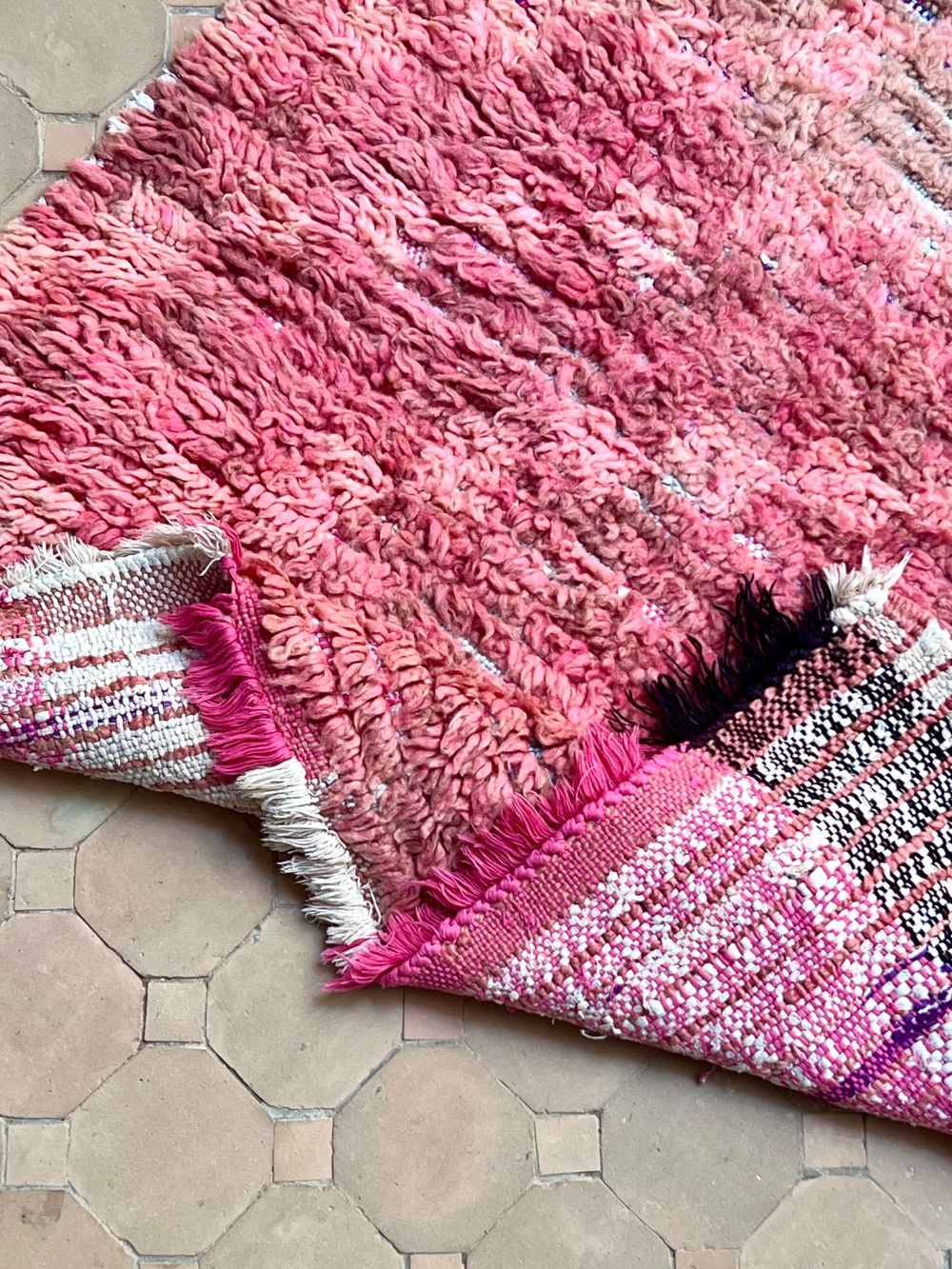 Moroccan Vintage Azilal Runner Rug 365x95cm