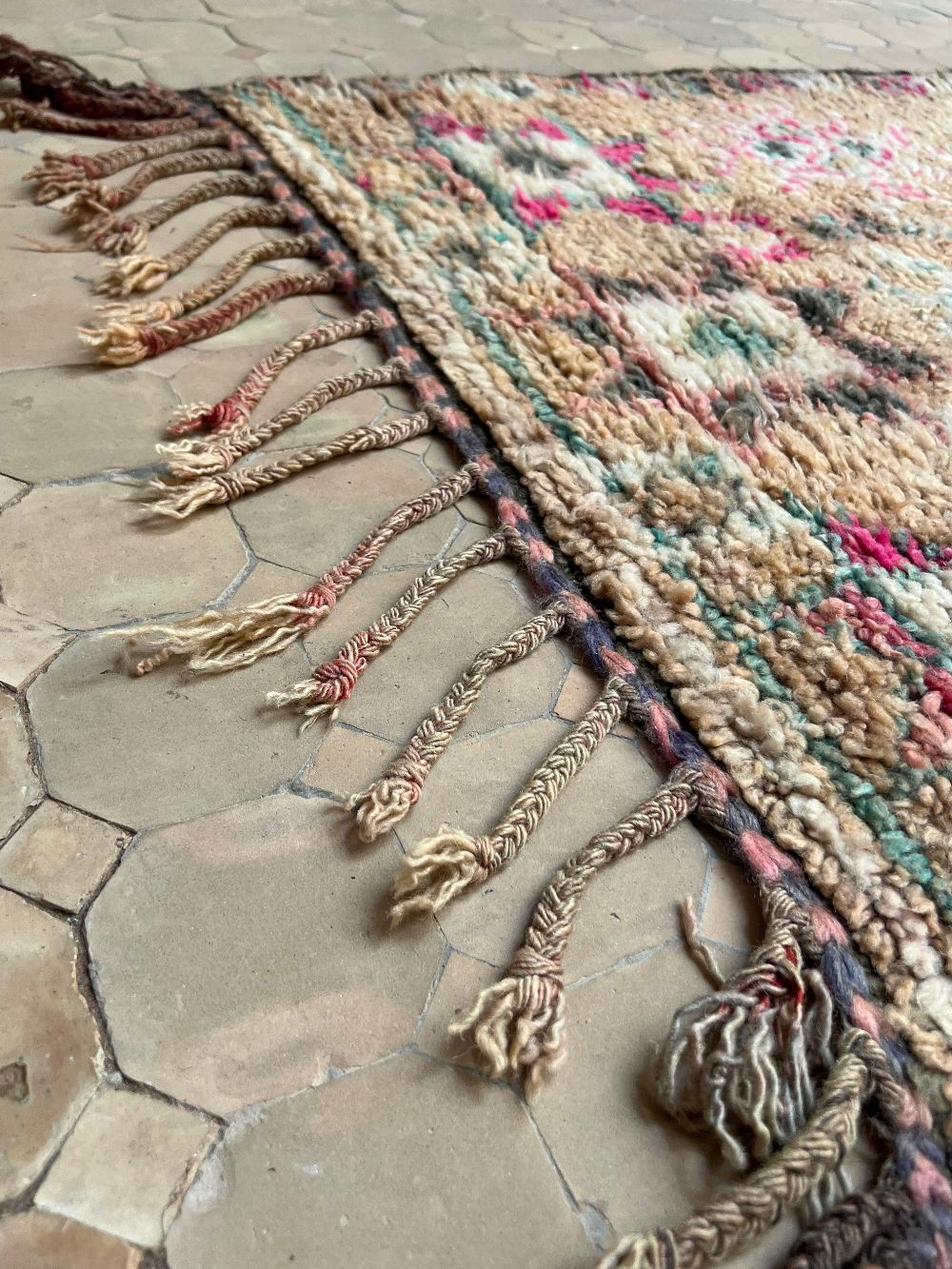 Moroccan Vintage Boujaad runner Rug 310x100cm