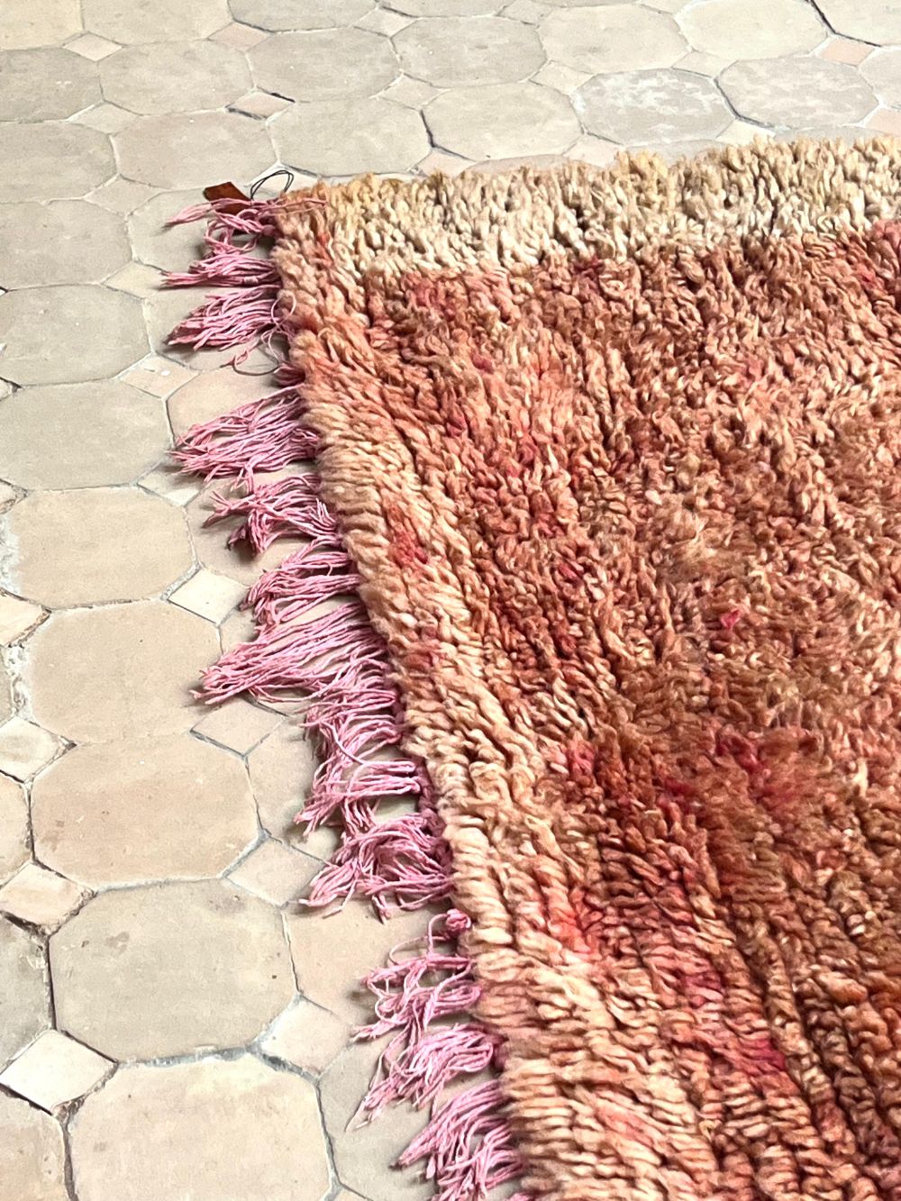 Marokkolainen vintage yksivärinen matto 230x120cm