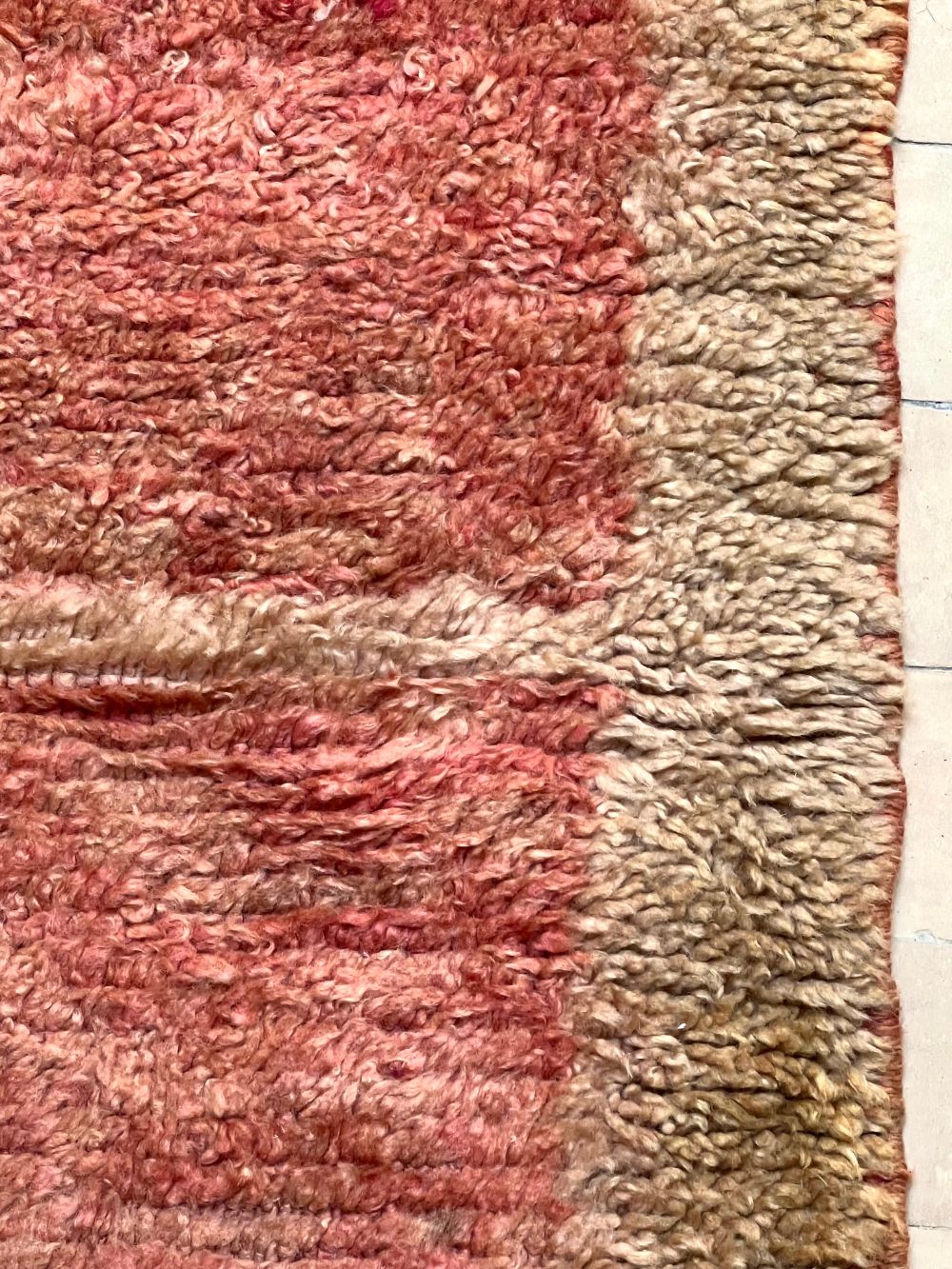 Marokkolainen vintage yksivärinen matto 230x120cm