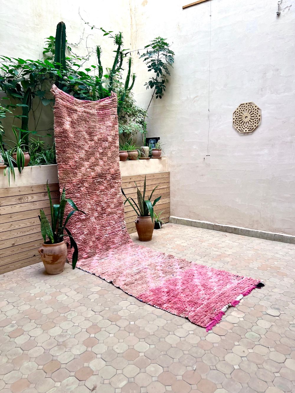 Moroccan Vintage Azilal Runner Rug 365x95cm