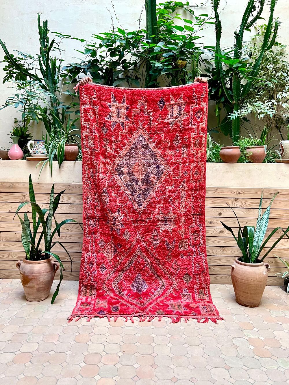 Moroccan Vintage Boujaad Rug 200x110cm