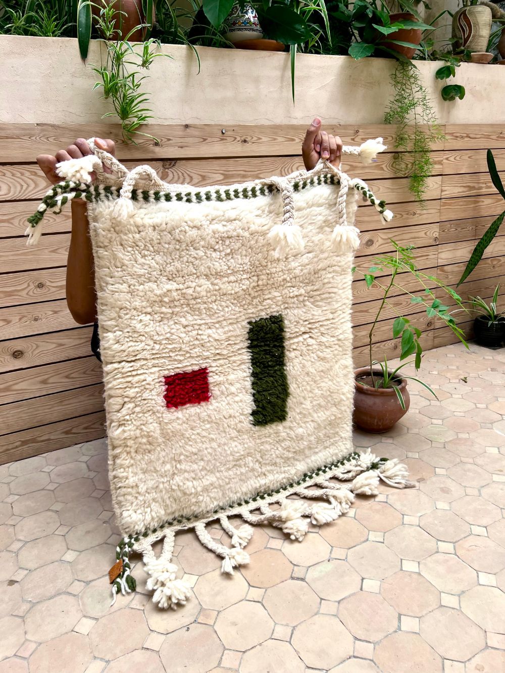 Marokkolainen Azilal-matto 75x60cm