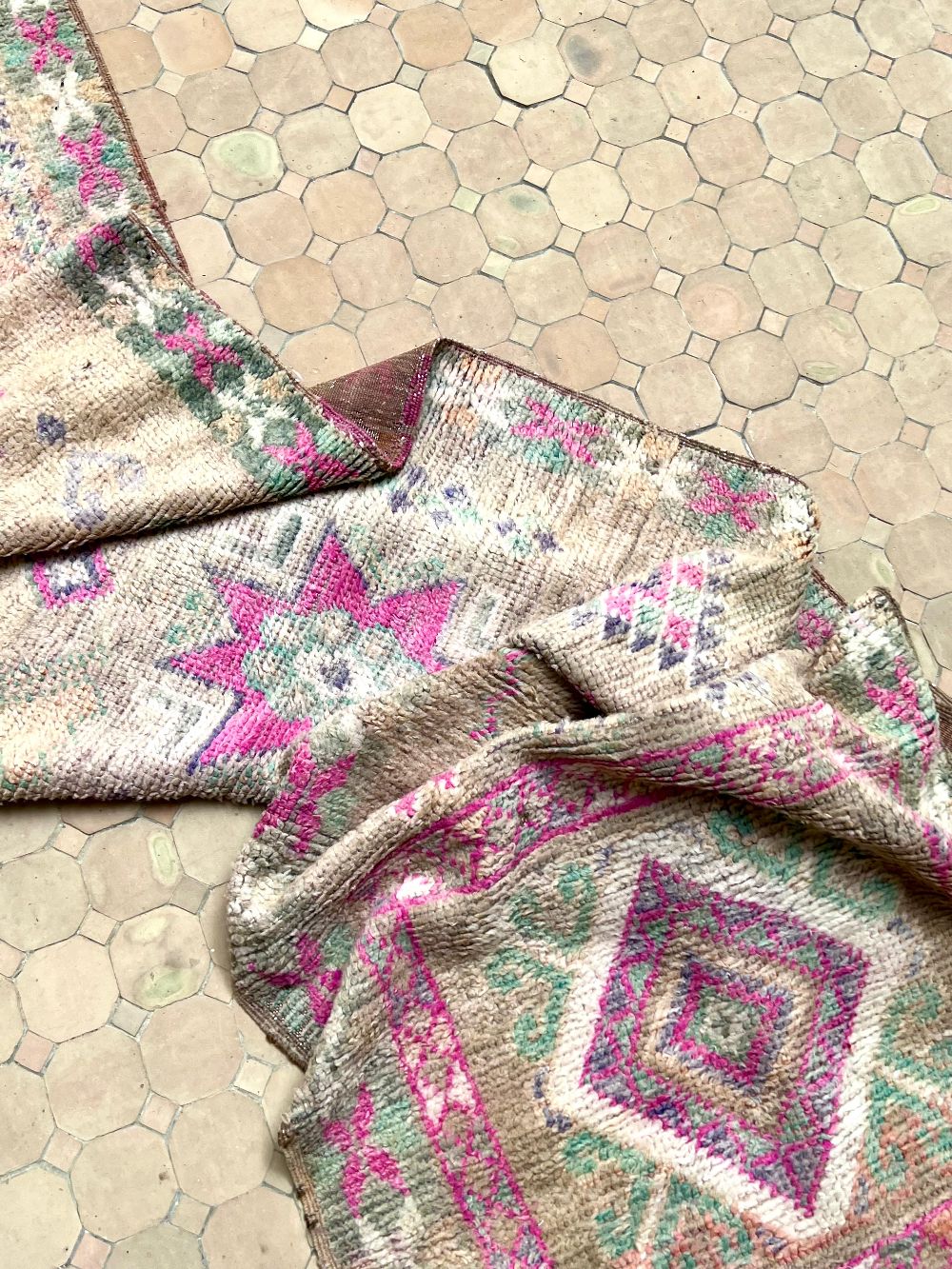 Marokkolainen vintage Boujaad käytävämatto 635x95cm