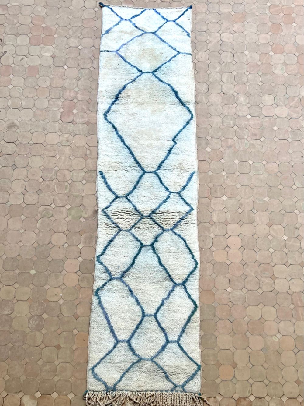 Marokkolainen Mrirt käytävämatto 300x70cm