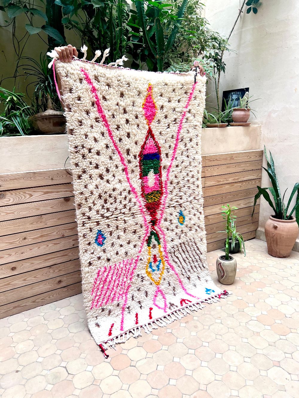 Marokkolainen Candy matto 155x95cm