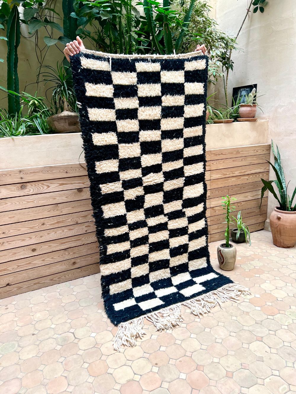 Marokkolainen ruudullinen matto 175x90cm