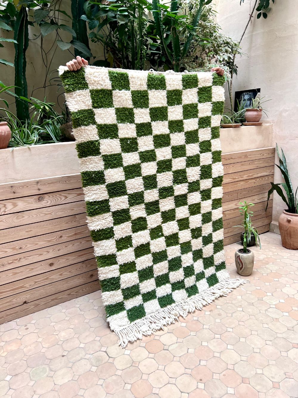 Moroccan Checkered Rug 155x105cm