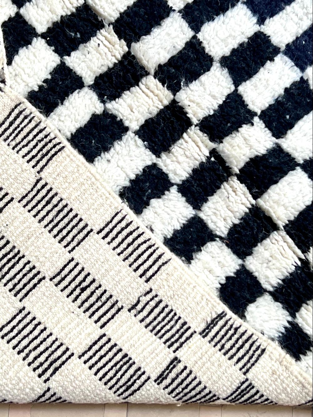 Marokkolainen ruudullinen matto 160x105cm