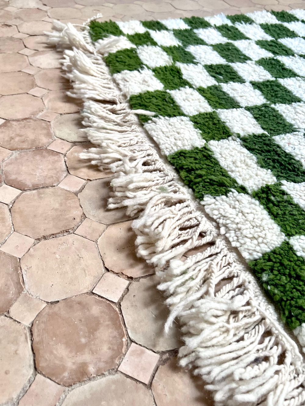 Marokkolainen ruudullinen matto 180x130cm