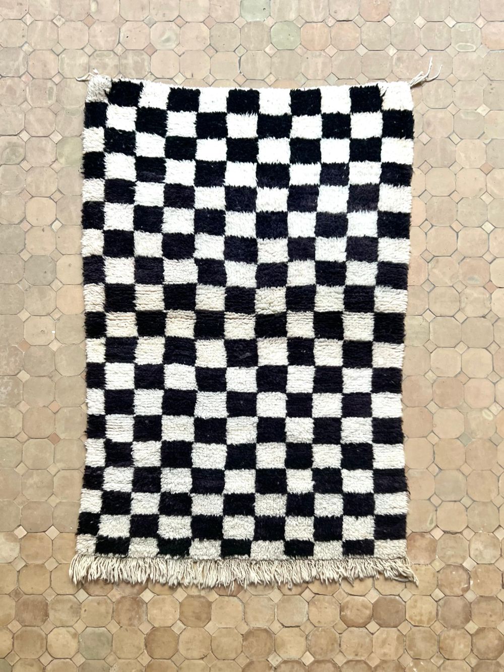 Marokkolainen ruudullinen matto 150x100cm