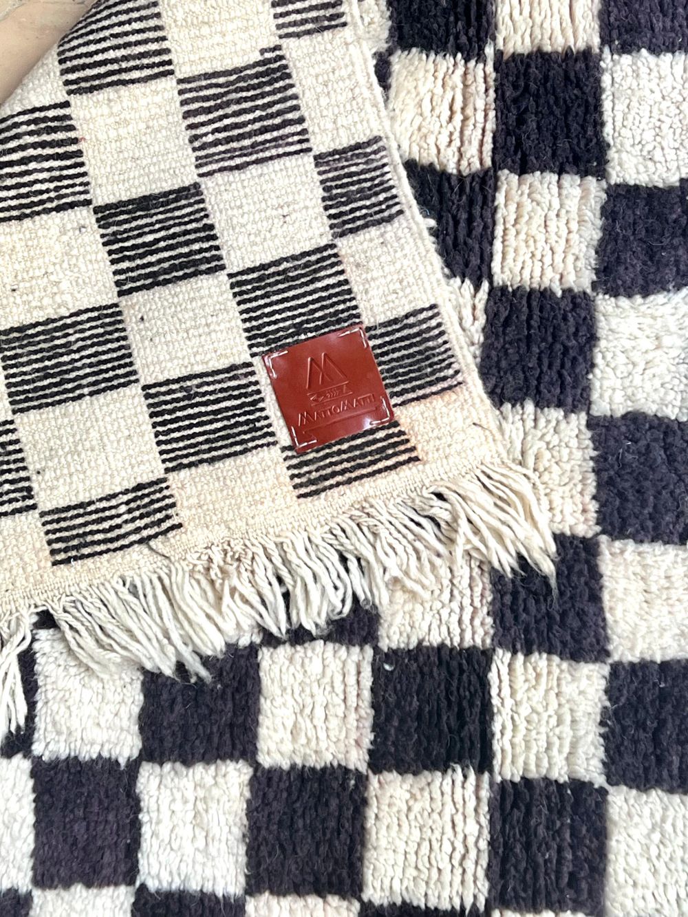 Marokkolainen ruudullinen matto 150x100cm