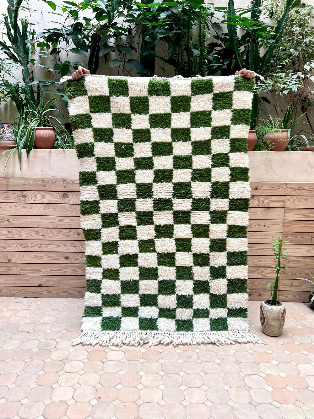 Moroccan Checkered Rug 155x105cm