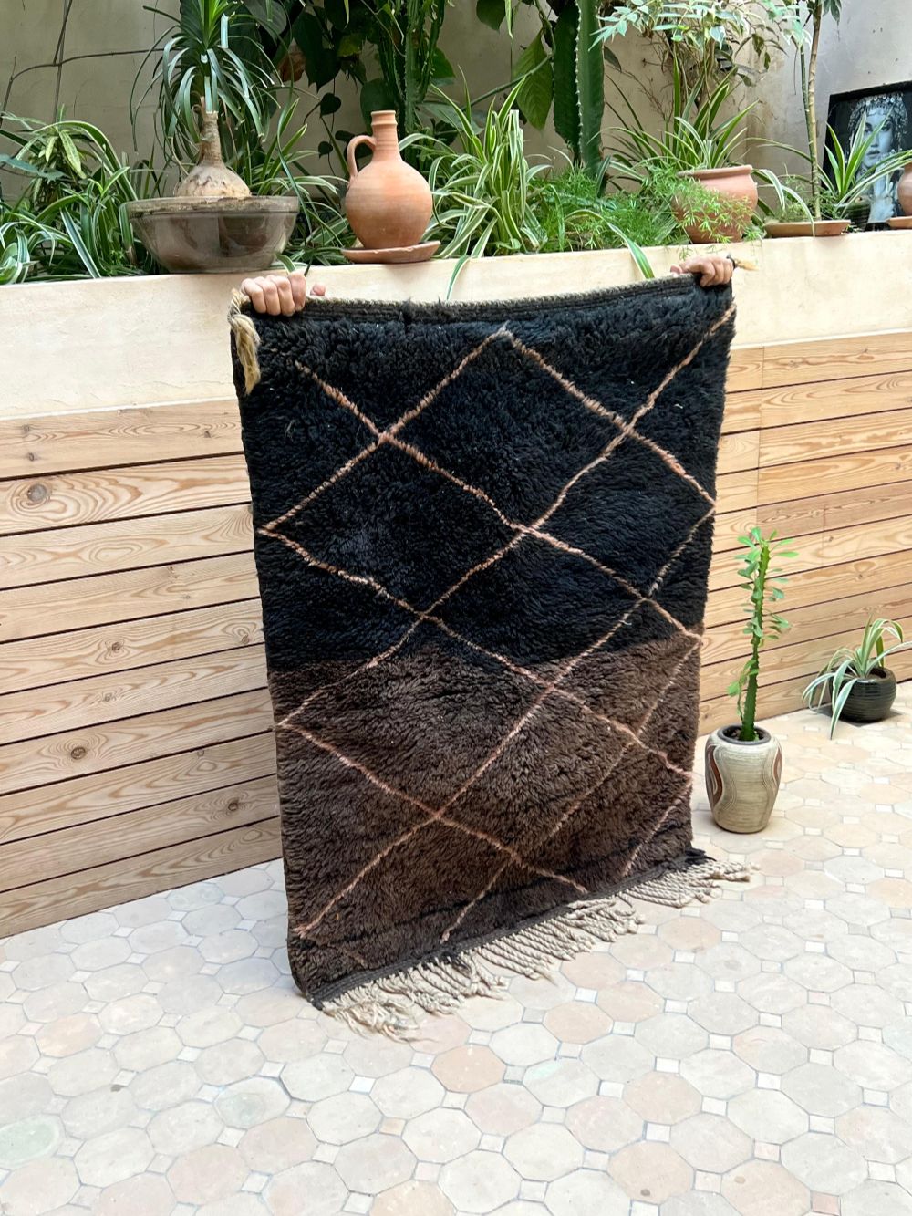 Marokkolainen Mrirt matto 110x85cm