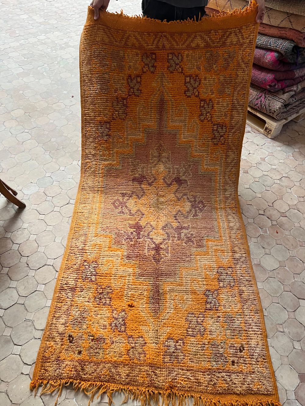 Nata : Moroccan Vintage Boujaad Rug 160x95cm