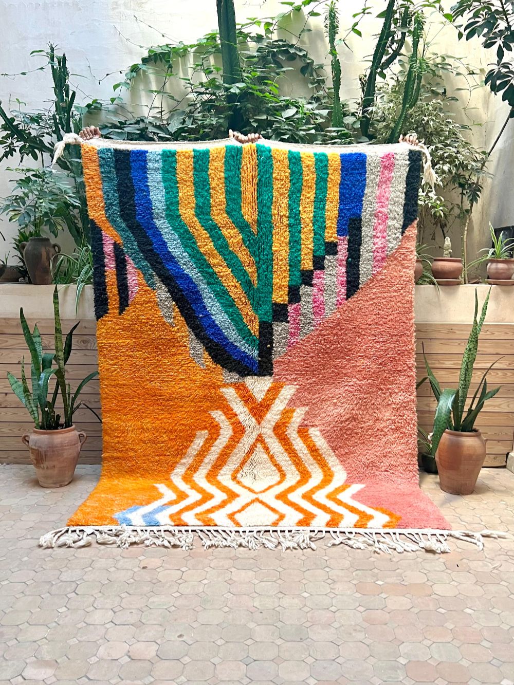 Marokkolainen Aurinko-matto 245x175cm