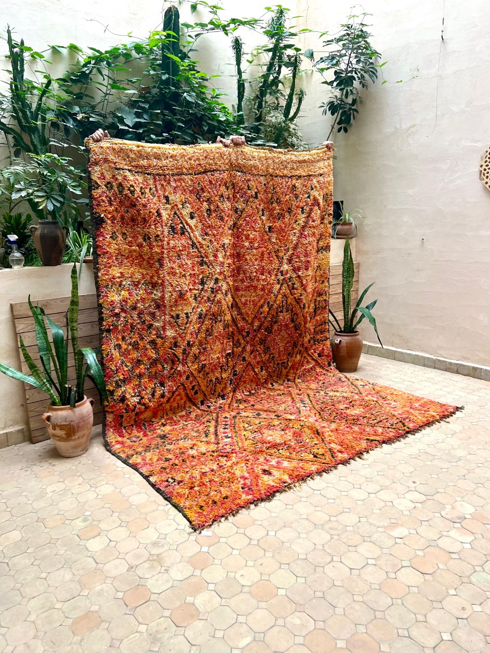 Marokkolainen vintage Beni M'Guild matto 295x210cm