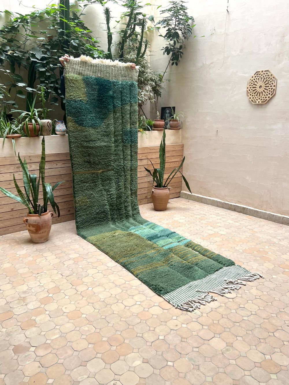 Marokkolainen Mrirt käytävämatto matto 365x90cm