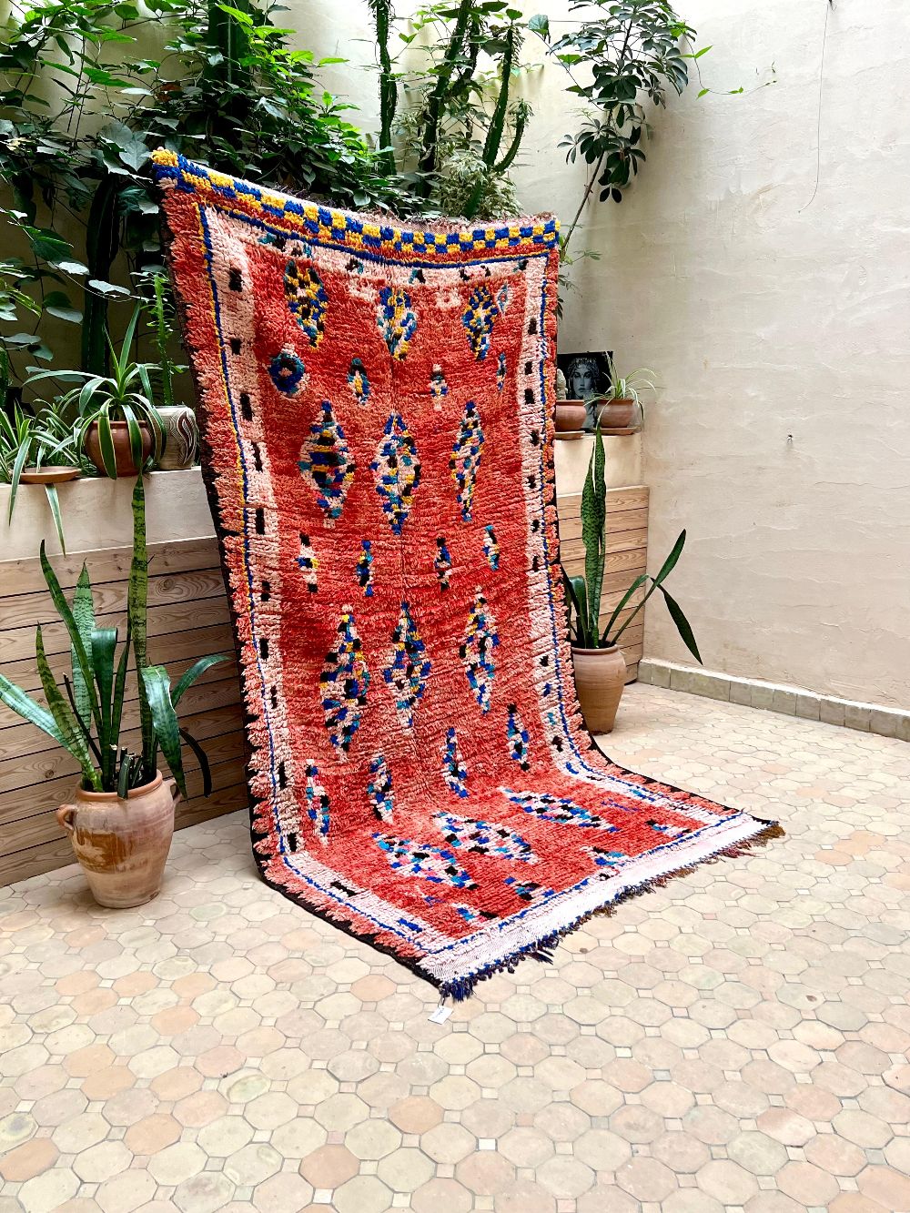 Marokkolainen vintage Boujaad matto 265x135cm