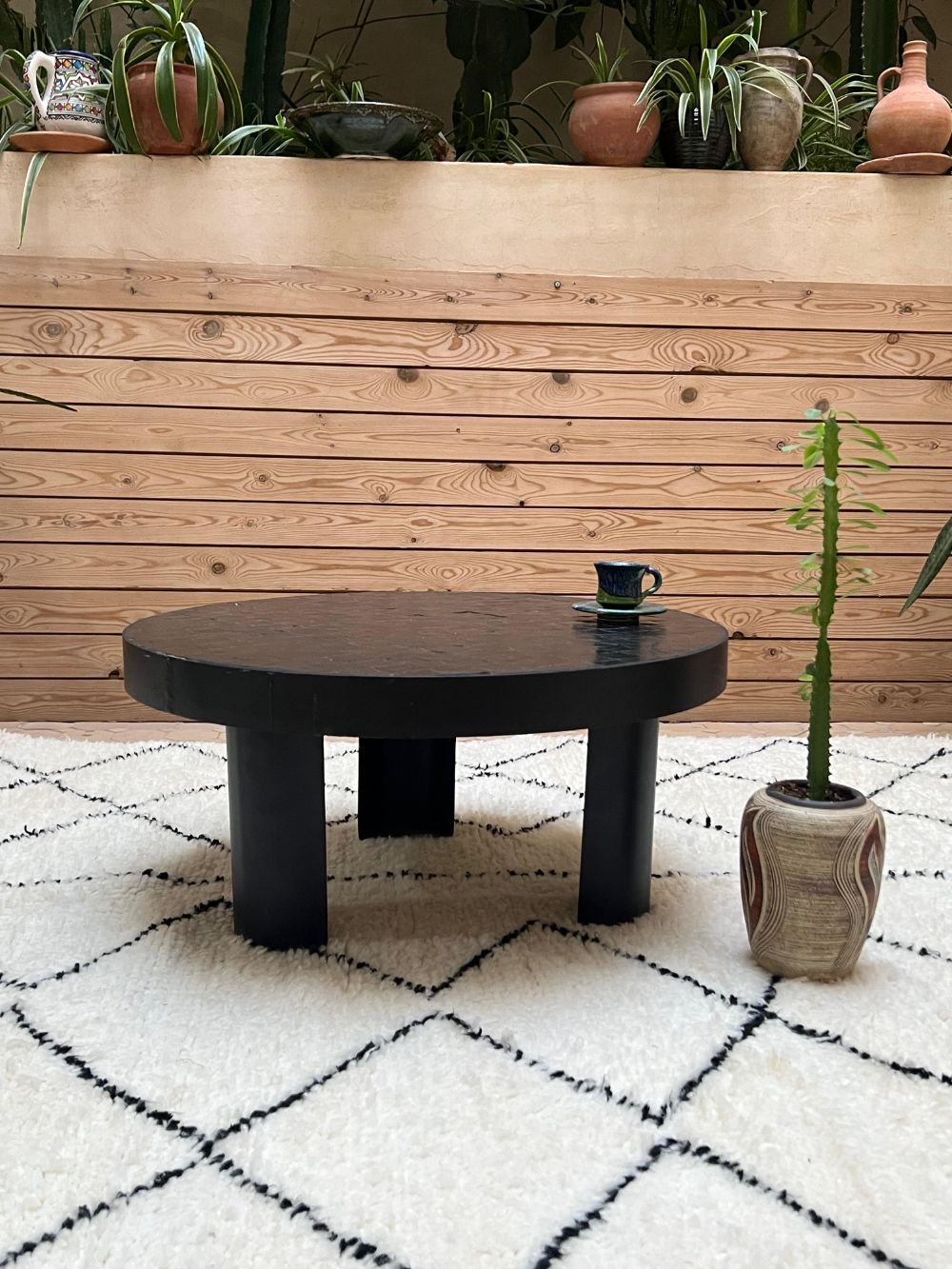 Mosaiikkipöytä, valkoinen 70cm