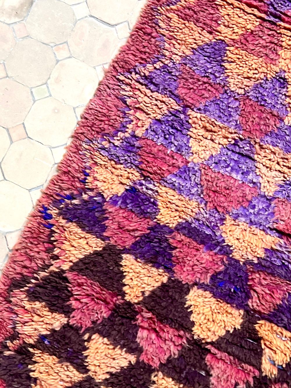 Moroccan Vintage Boujaad Runner Rug 290x90cm