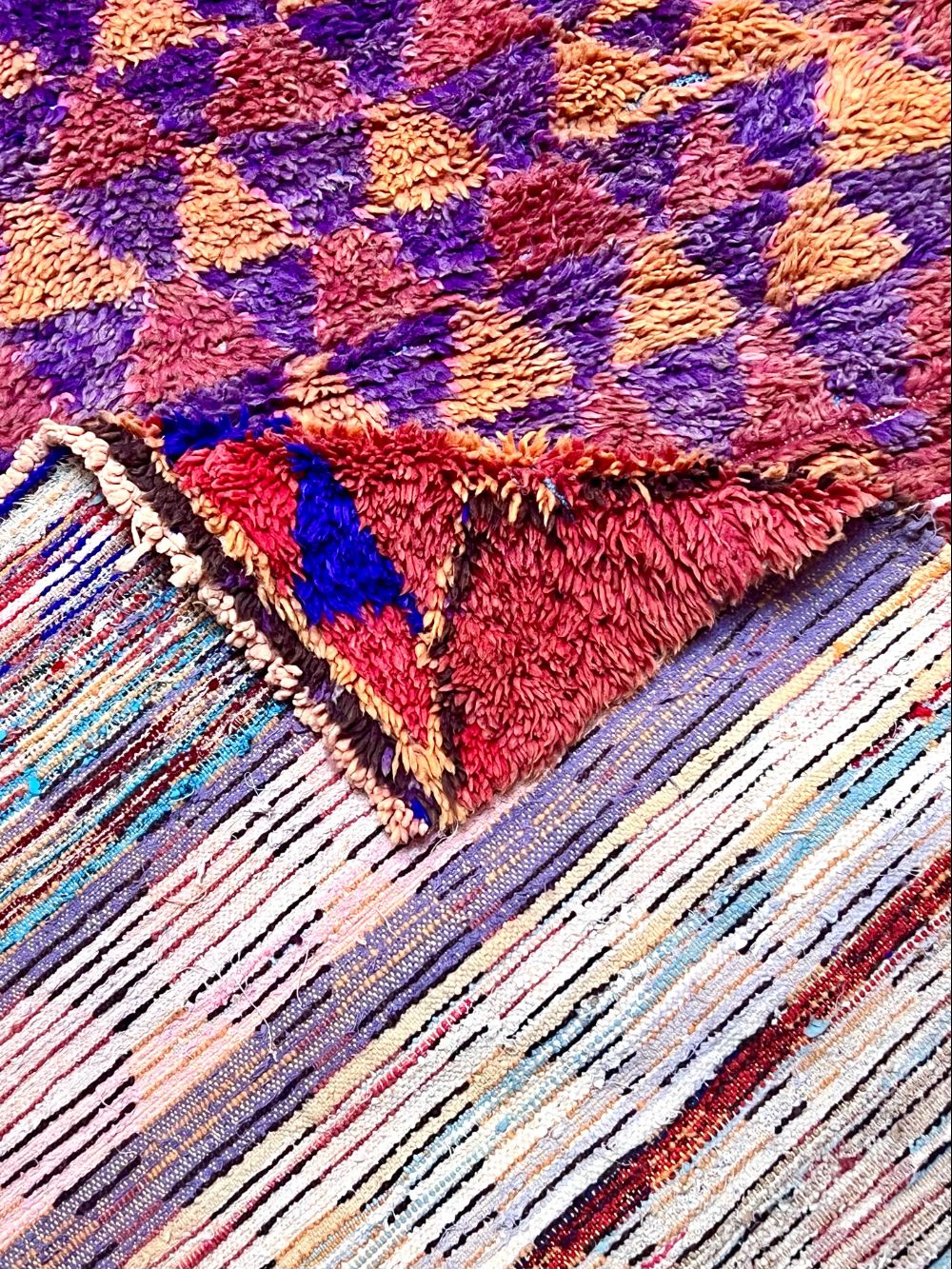 Moroccan Vintage Boujaad Runner Rug 290x90cm