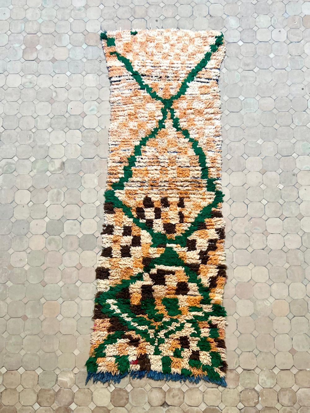 Moroccan Vintage Boujaad Rug 215x70cm