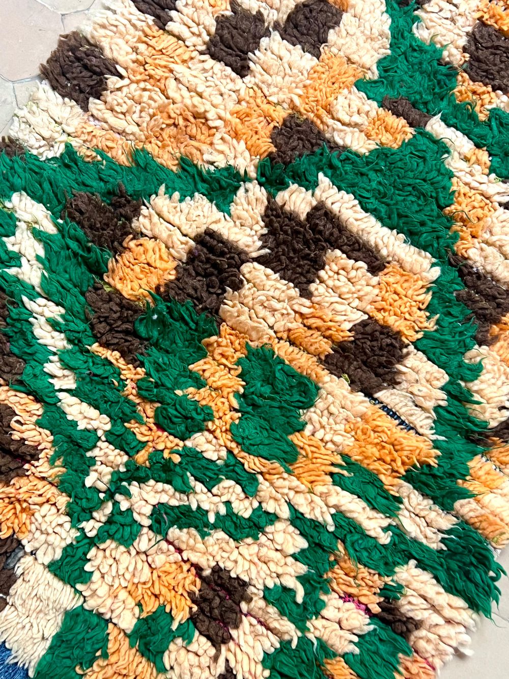 Moroccan Vintage Boujaad Rug 215x70cm