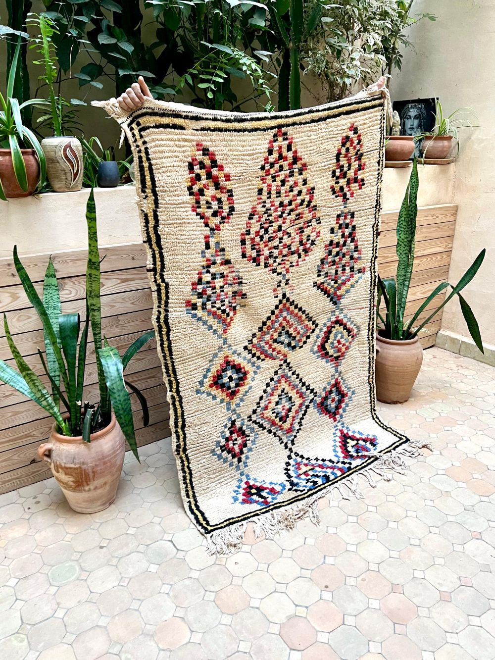 Moroccan Vintage Azilal Rug 160x110cm