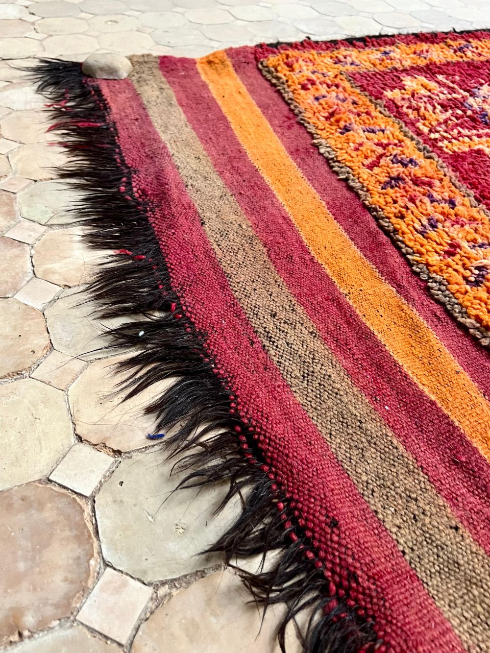 Moroccan Vintage Boujaad Rug 395x190cm