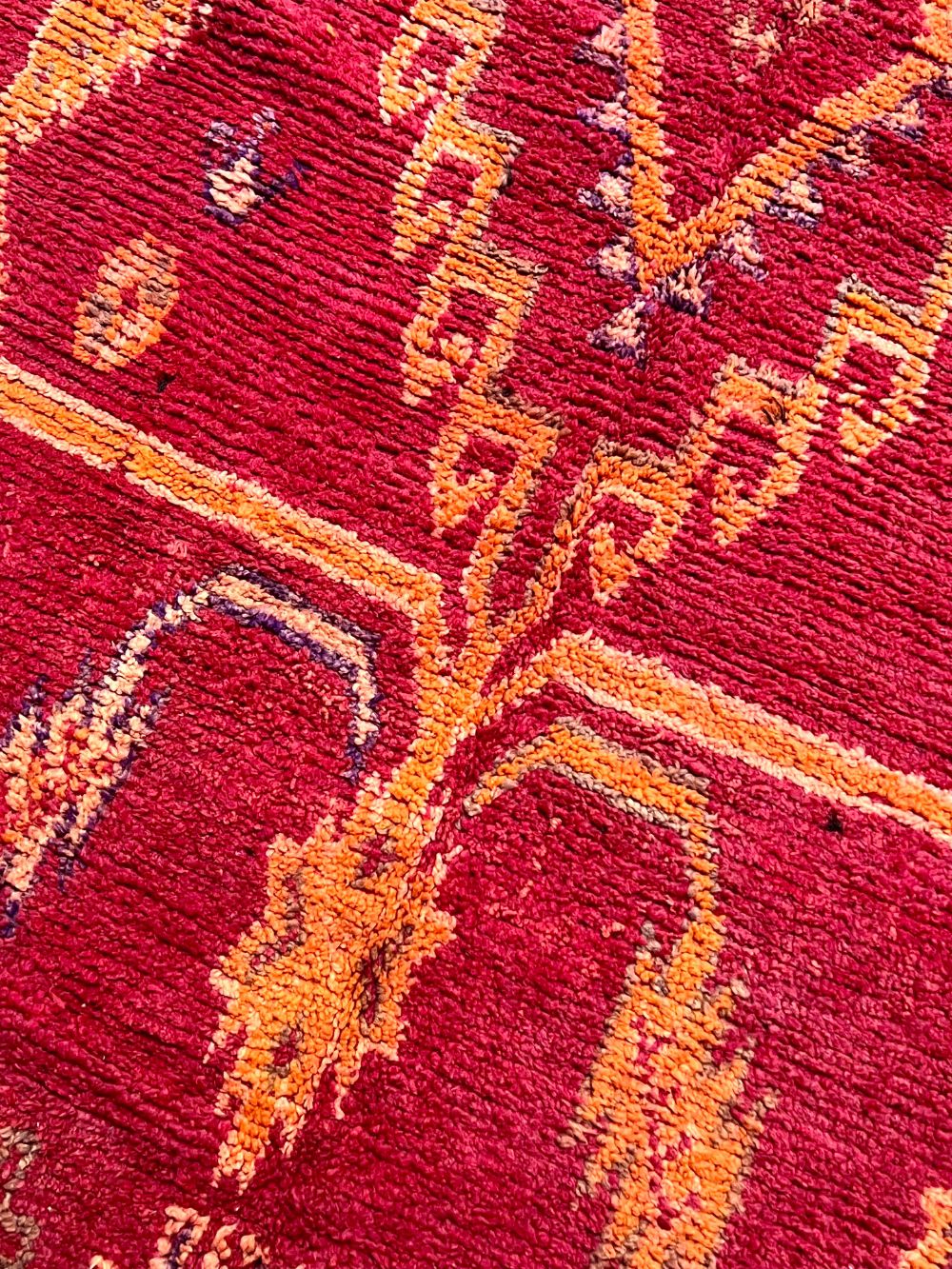 Moroccan Vintage Boujaad Rug 395x190cm