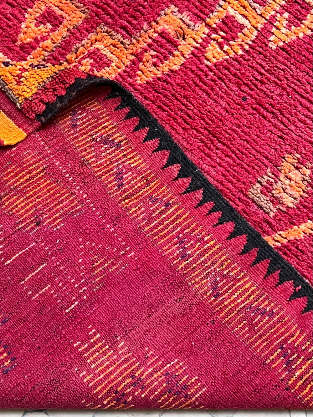 Moroccan Vintage Boujaad Rug 395x190cm