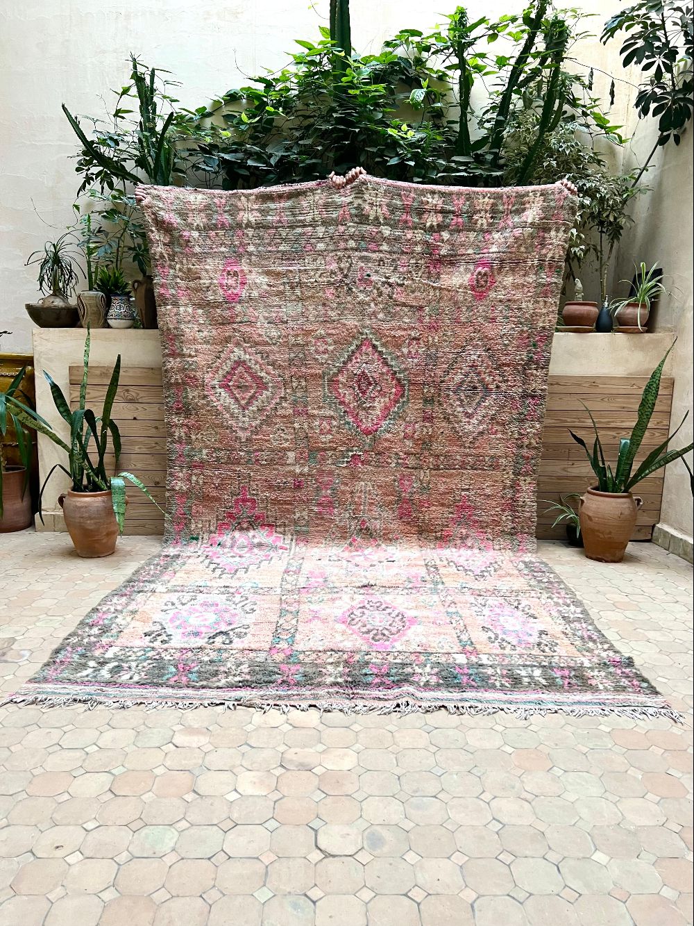 Moroccan Vintage Boujaad Rug 340x190cm
