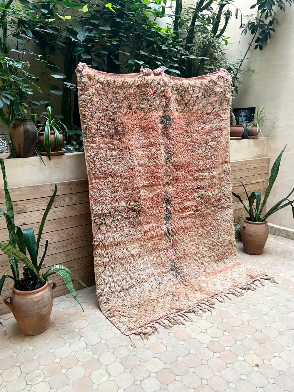 Moroccan Vintage Boujaad Rug 205x140cm