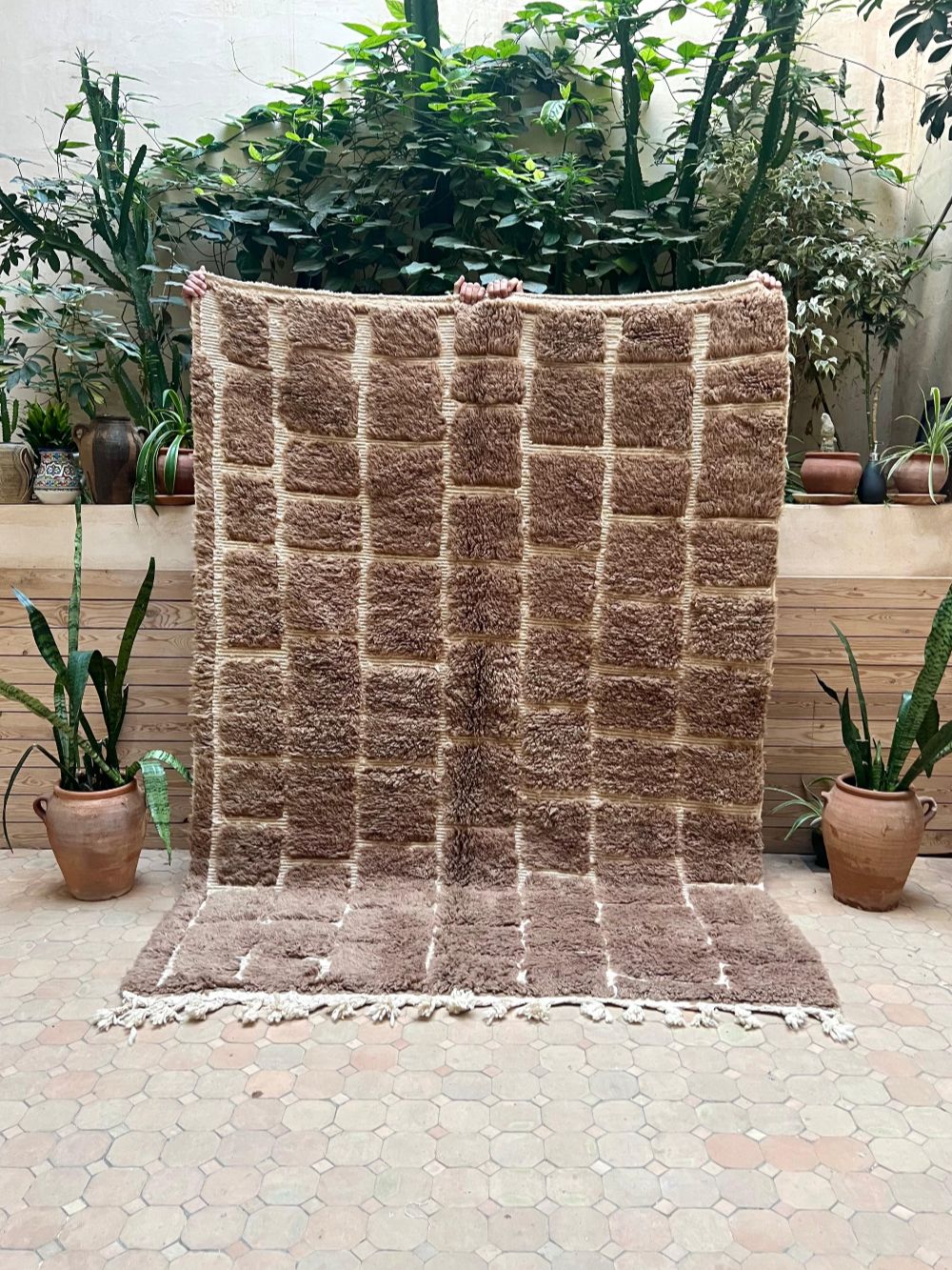 Moroccan Brown Rug 230x165cm