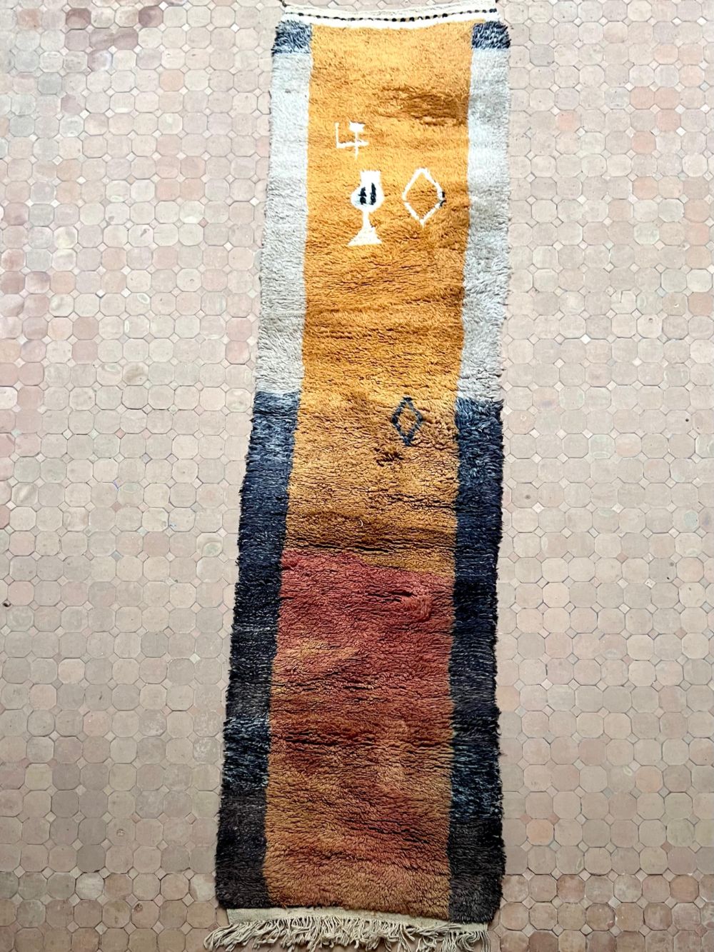 Moroccan Boujaad Runner 360x95cm