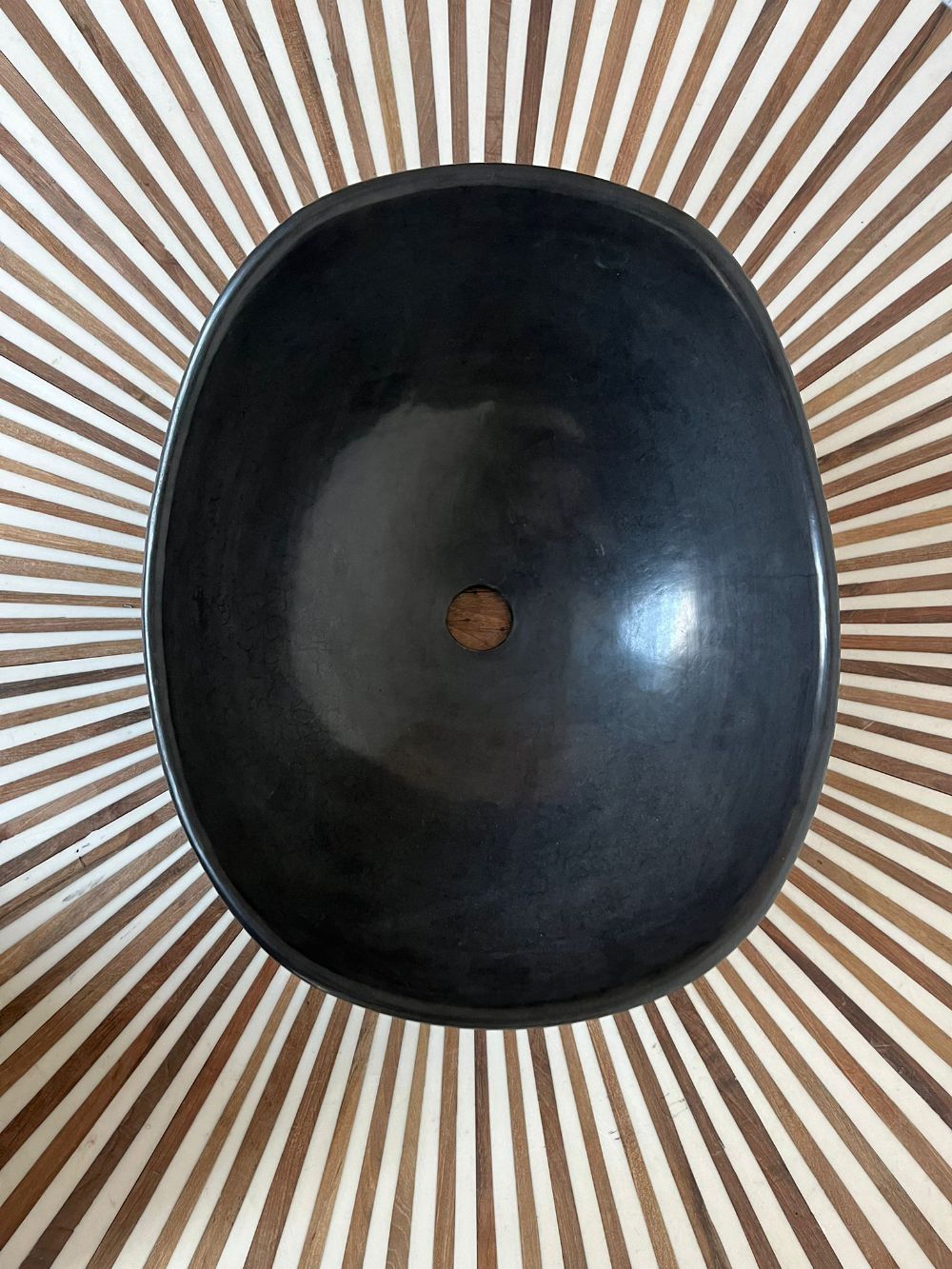 Moroccan Washbasin sink graphite grey Tadelakt