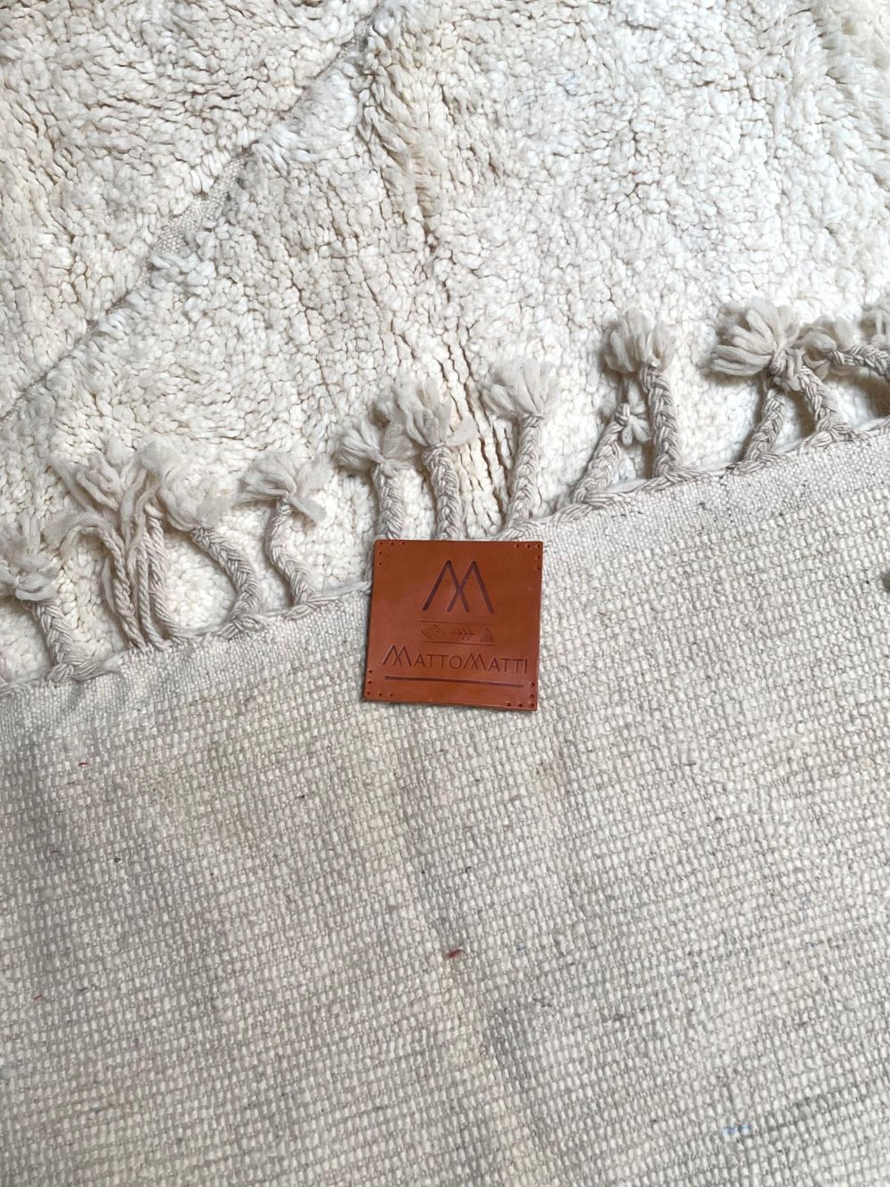 Moroccan All White Rug 405x310cm