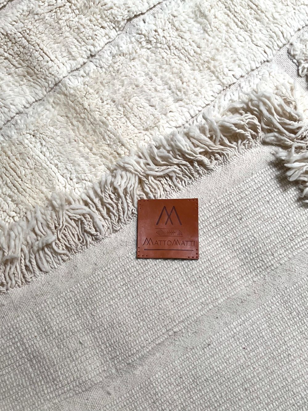 Moroccan All White Rug 400x305cm