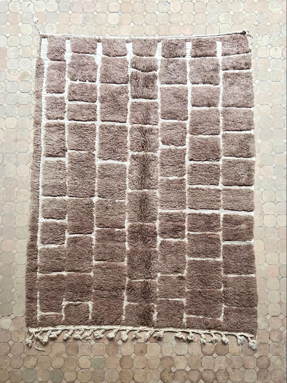 Moroccan Brown Rug 230x165cm
