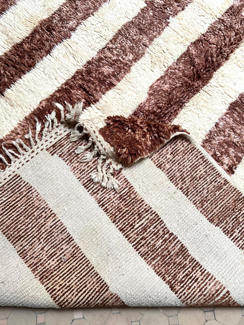 Marokkolainen Ruskea matto 260x210cm