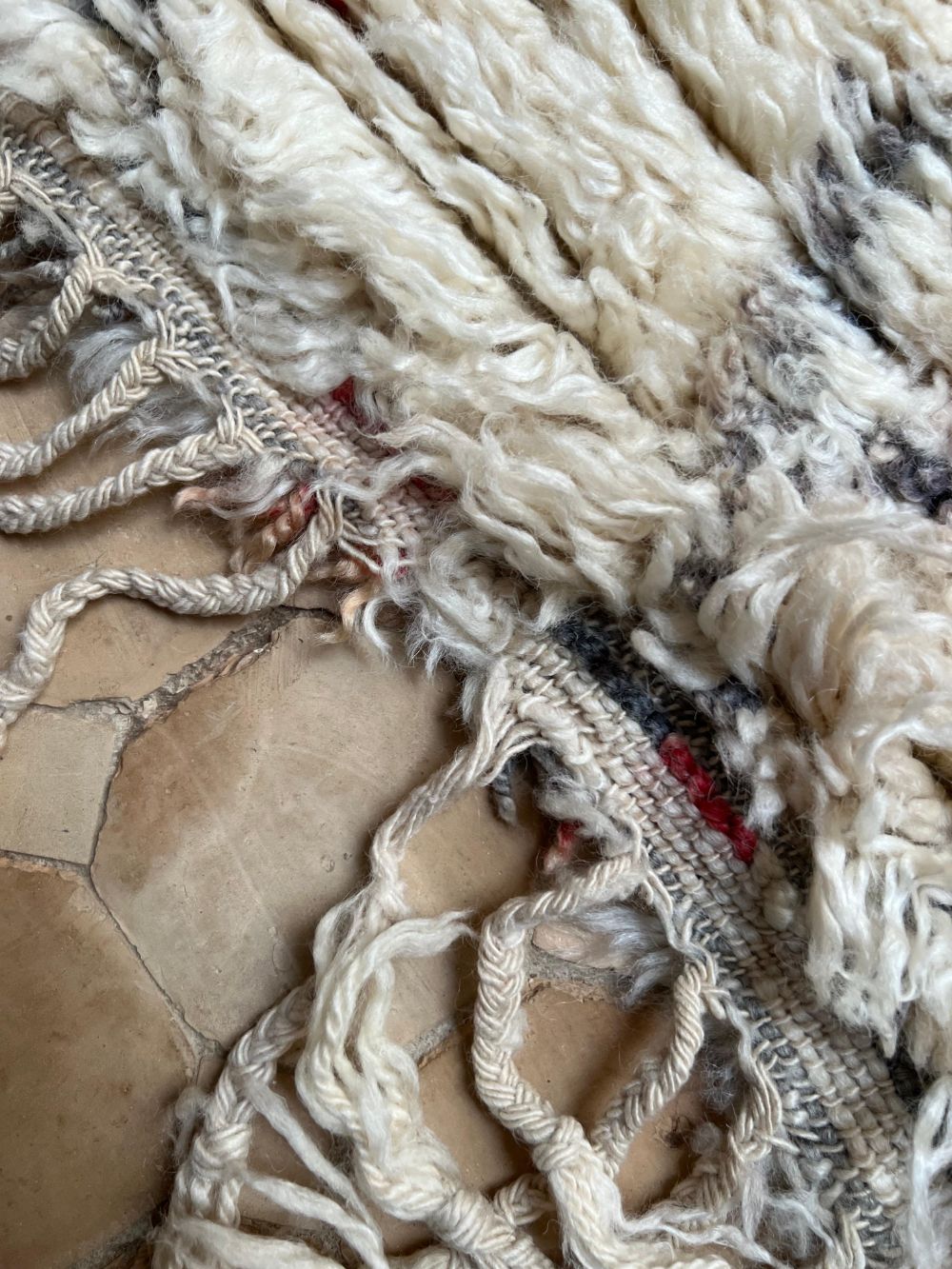 Marokkolainen vintage Beni Ouarain matto 400x210cm