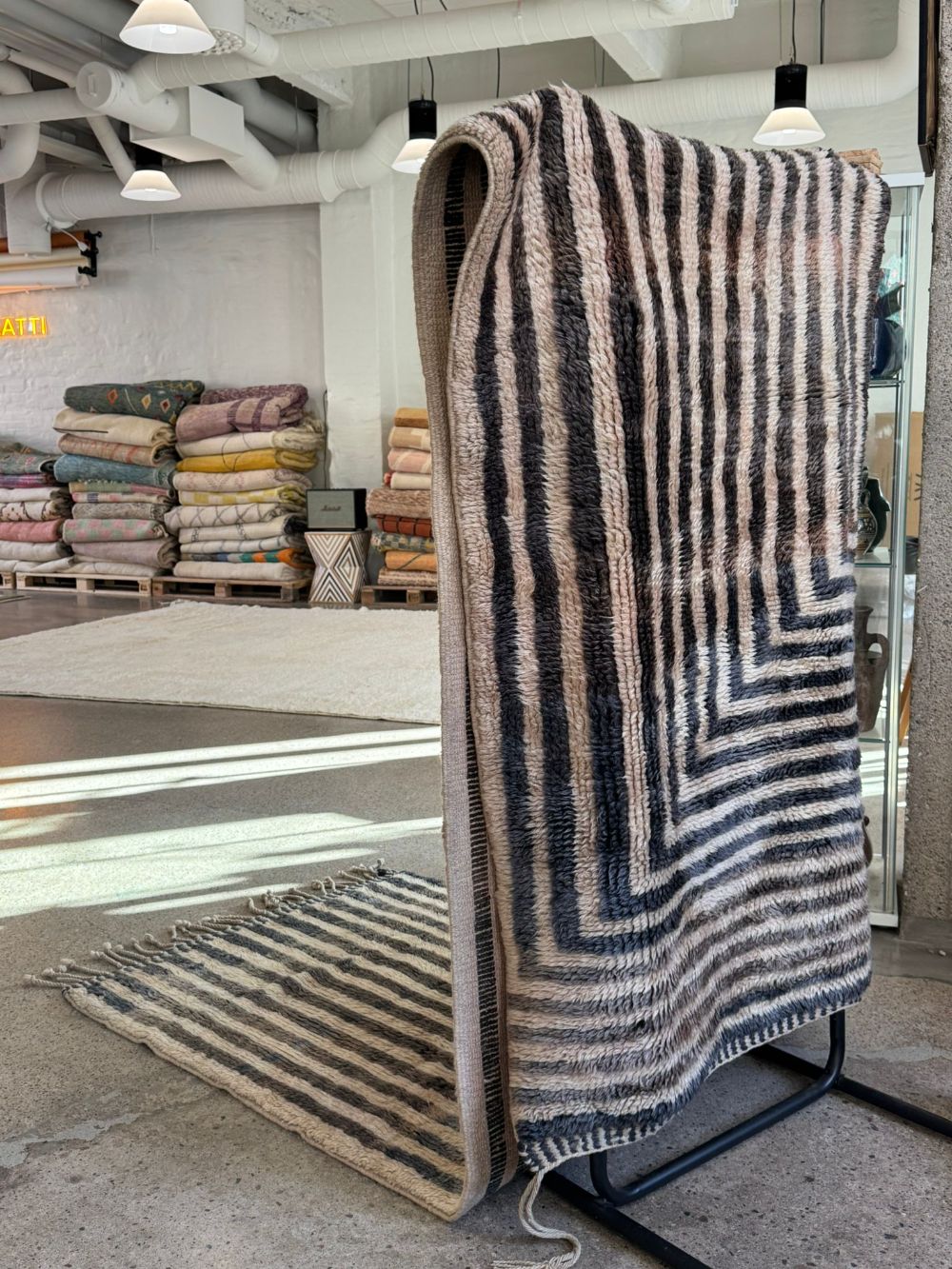 Moroccan Art Deco Mrirt Runner Rug 410x95cm