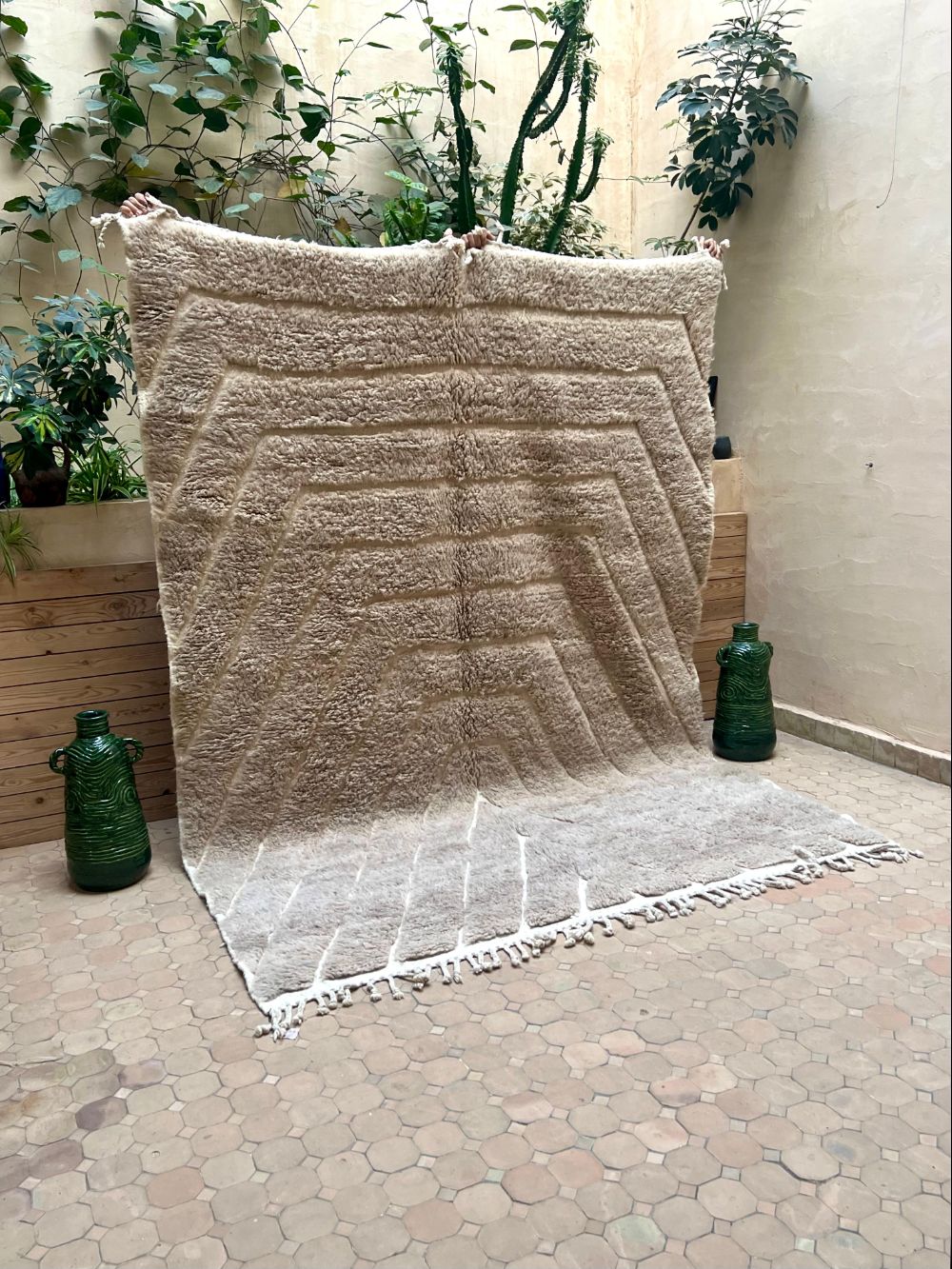 Moroccan Grey Bear Rug 270×205cm