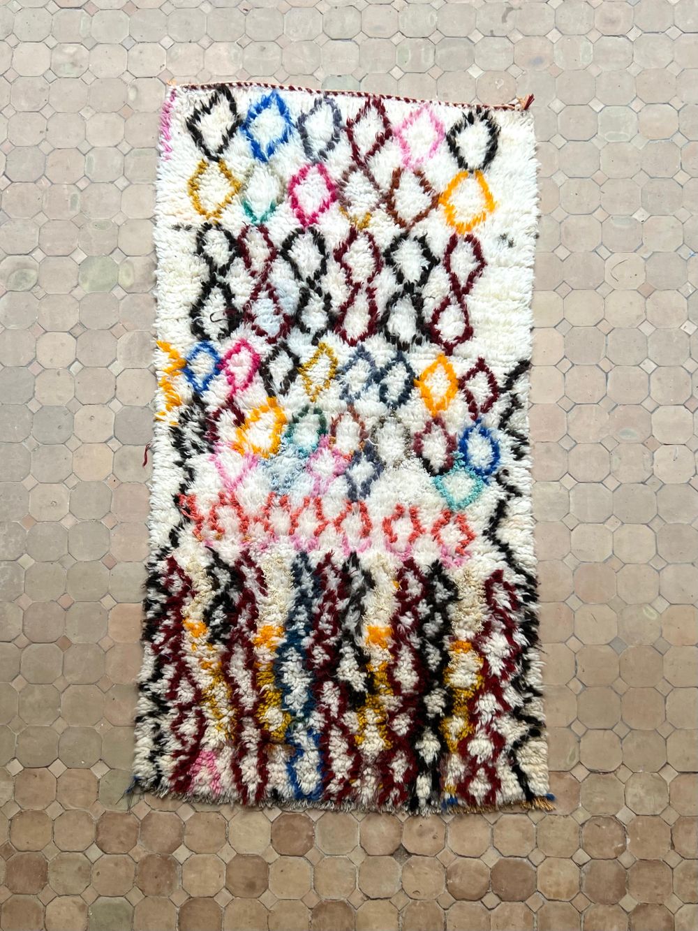 Moroccan Vintage Azilal Rug 180x90cm