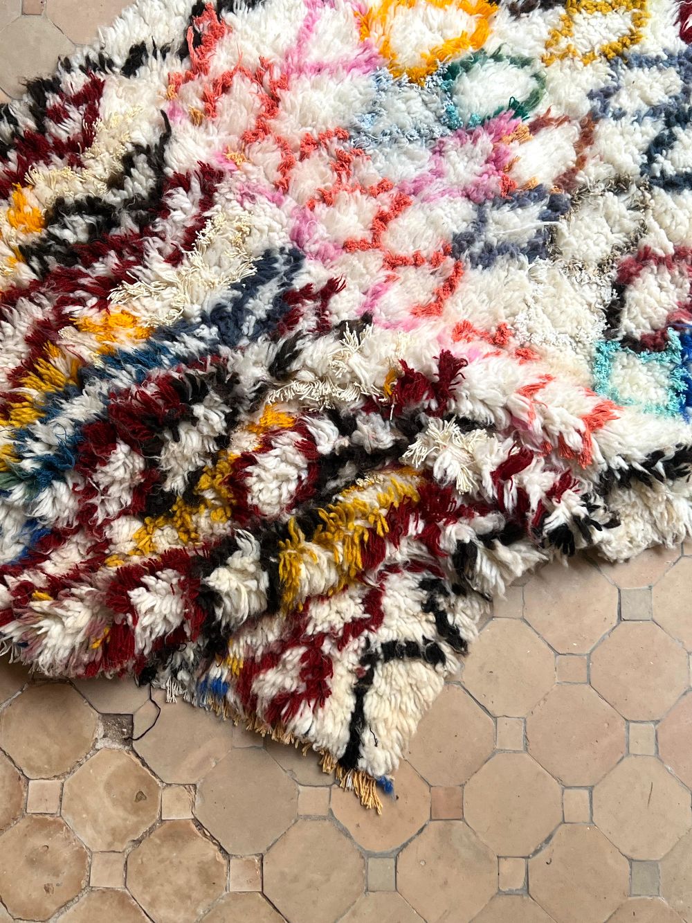 Marokkolainen vintage Azilal-matto 180x90cm