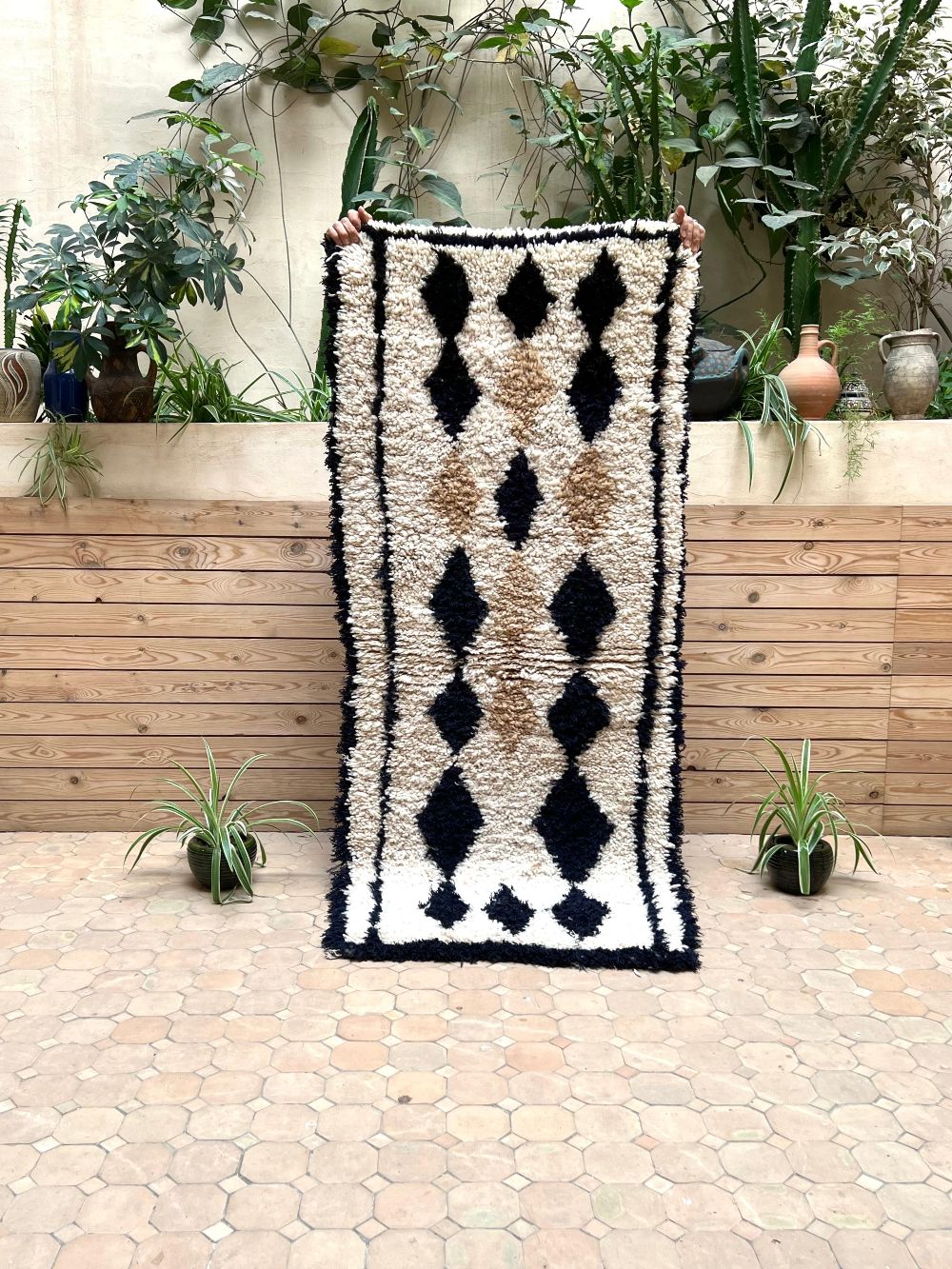 Moroccan Vintage Azilal Rug 180x75cm